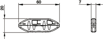 Striplox connector, mini 60