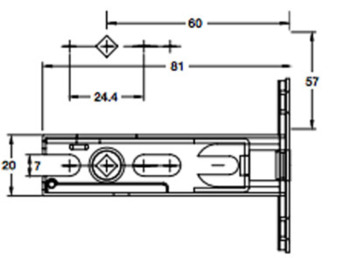 Bolt, Tubular 60MM B/S 4.5