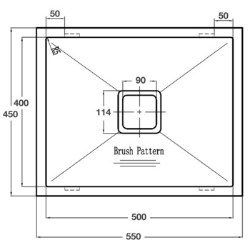 Squareline sinks, laundry bowl