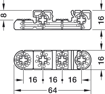 Universal connector, Häfele Ixconnect UC 16/64