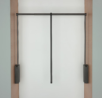 Wardrobe lift, With integrated soft closing mechanism, for internal cabinet width 750–1,100 mm